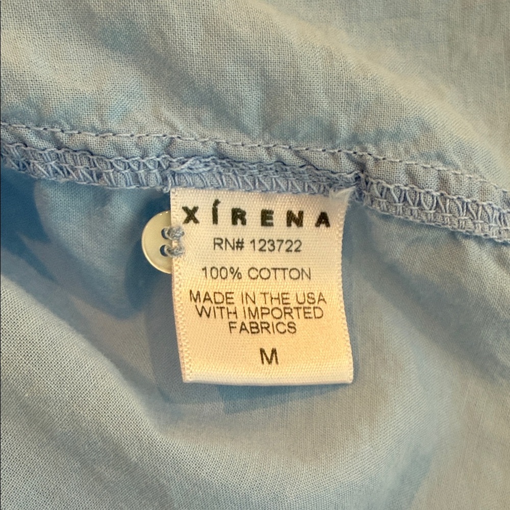 XiRENA Women’s Sky Blue Beau Shirt Medium - Picture 5 of 5